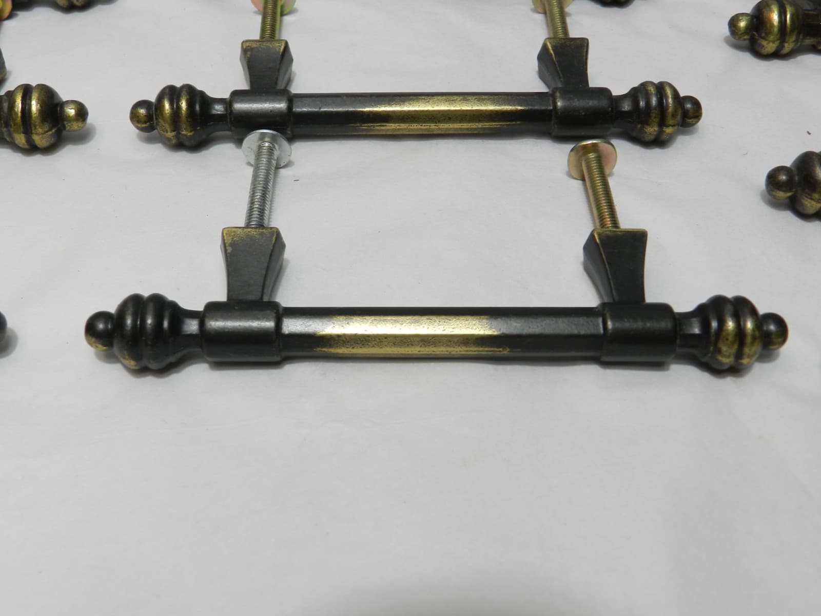 16 Vintage Brass Cabinet Drawer Door Cabinet Pull Handles Antique Gold (B11S) - Thumbnail 2