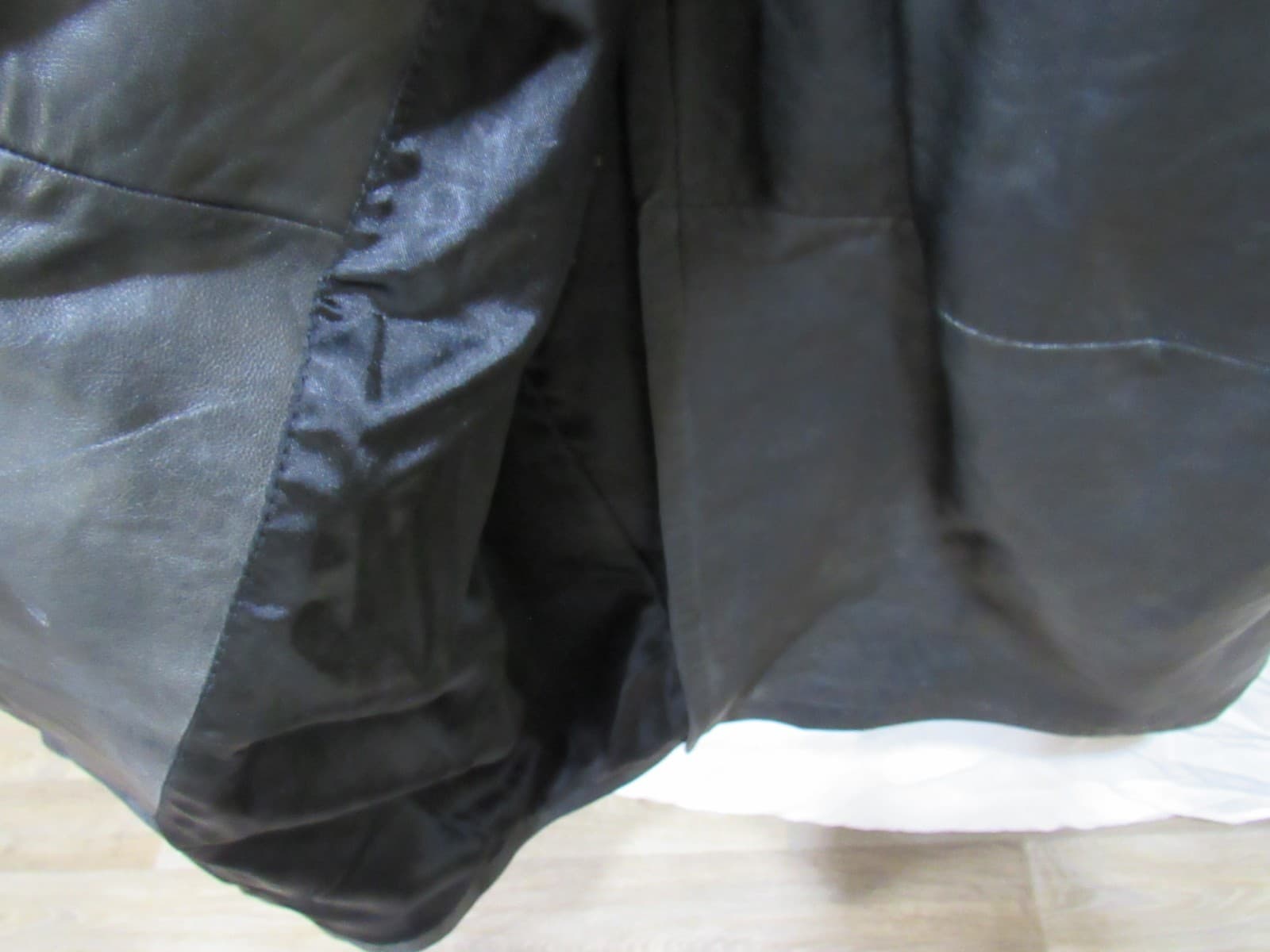 Womens Yudofsky Furriers Louisville, KY Long Naval Trench Leather Coat Sz L I8K - Thumbnail 10