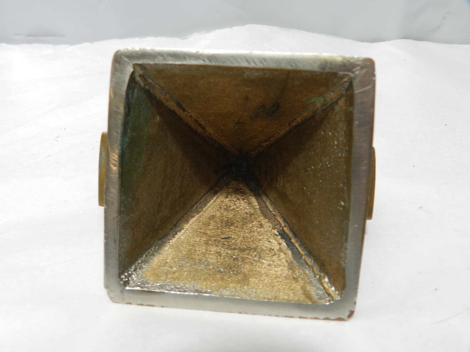 Original Prototype SIGMA TAU Engineering Honors Society Brass Pyramid Rail B13S - Thumbnail 5