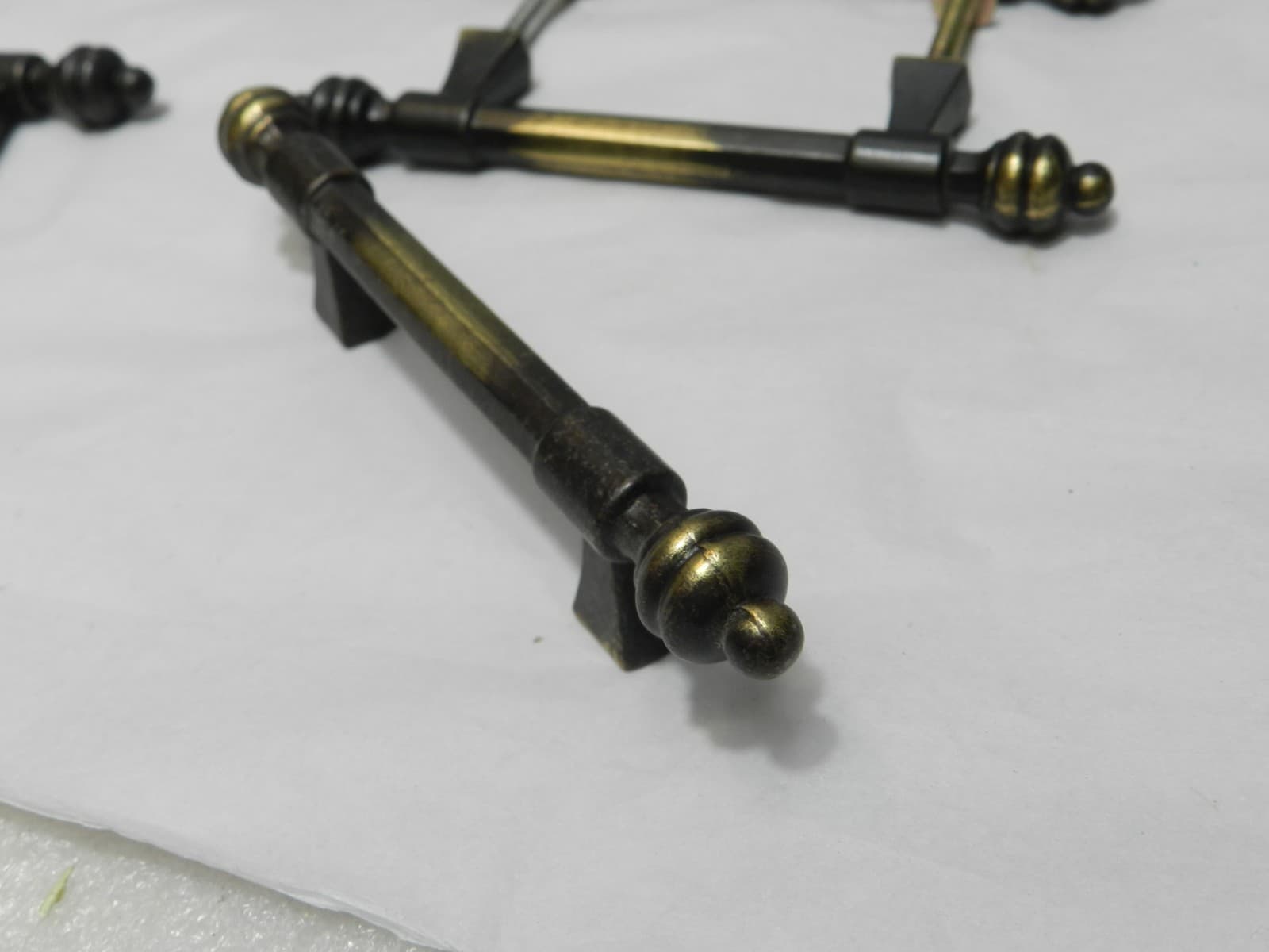 16 Vintage Brass Cabinet Drawer Door Cabinet Pull Handles Antique Gold (B11S) - Thumbnail 12