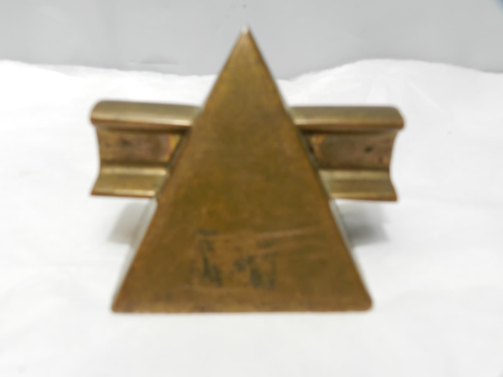 Original Prototype SIGMA TAU Engineering Honors Society Brass Pyramid Rail B13S - Thumbnail 2
