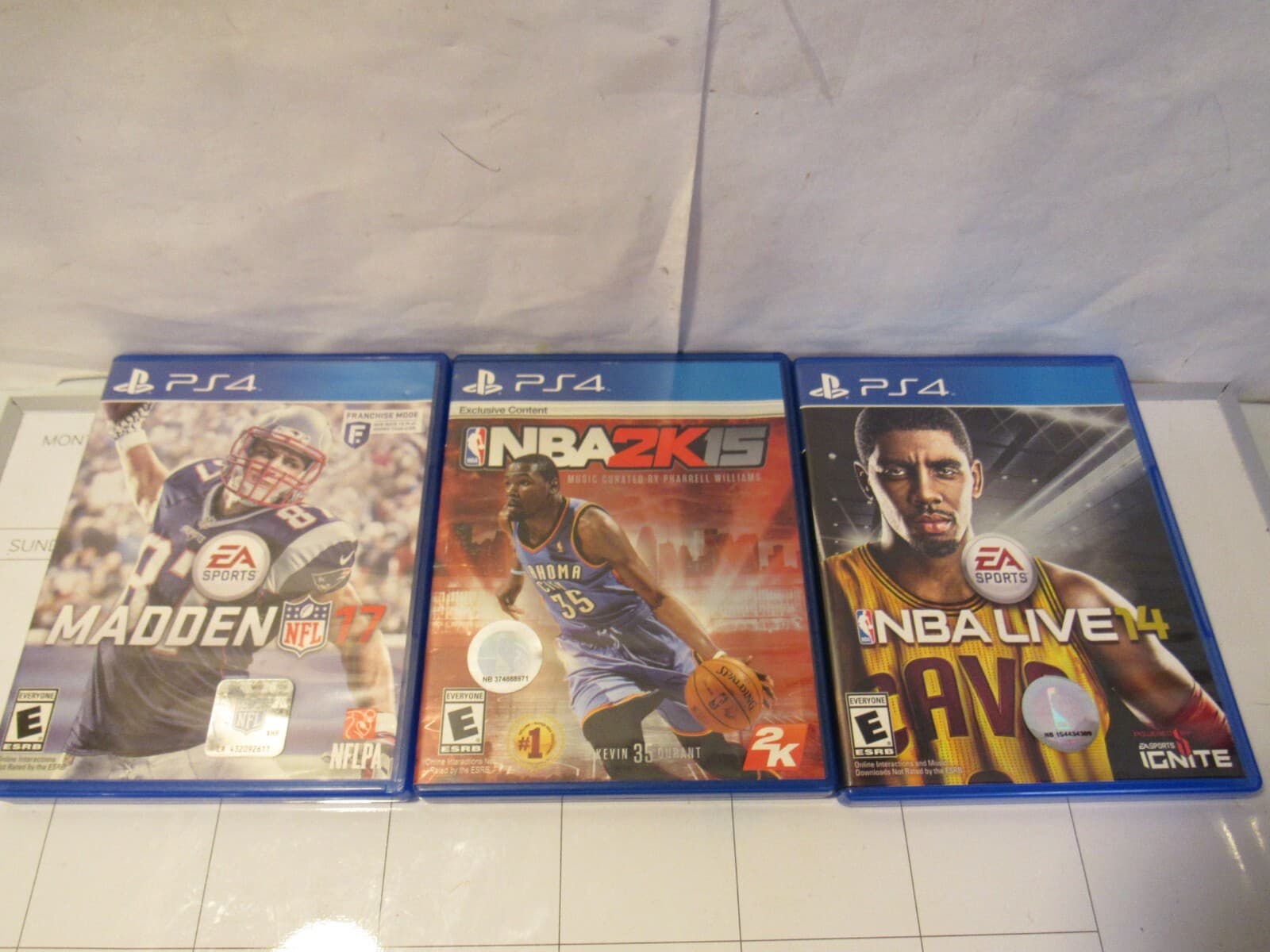 PS4 Games Lot 9 Games Madden NFL 17, NBA 14 2k15 Live 15 16 MLB 15 16 B97 - Thumbnail 4