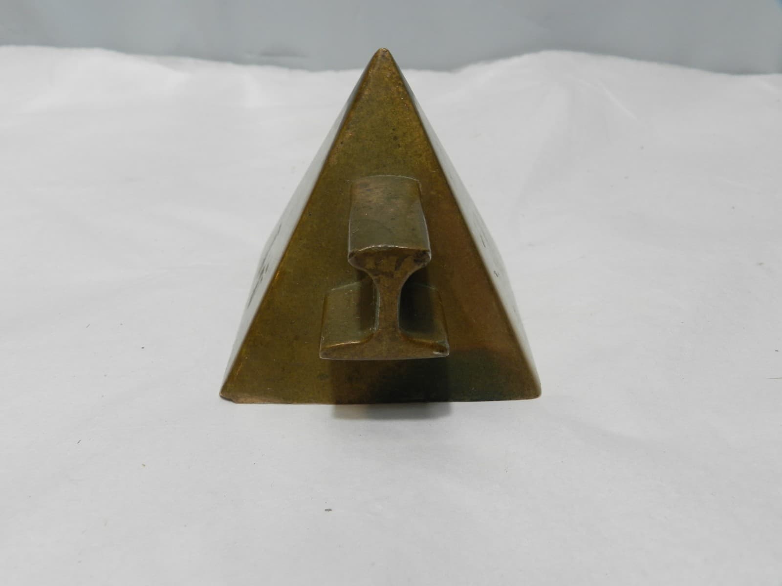 Original Prototype SIGMA TAU Engineering Honors Society Brass Pyramid Rail B13S - Thumbnail 3