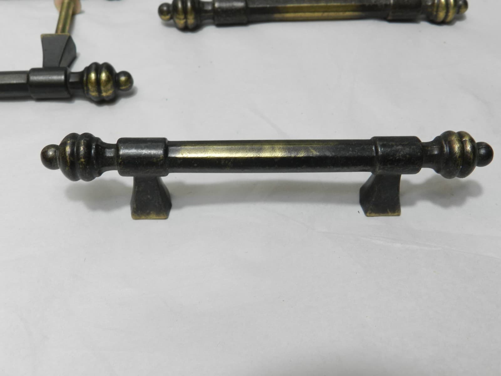 16 Vintage Brass Cabinet Drawer Door Cabinet Pull Handles Antique Gold (B11S) - Thumbnail 4