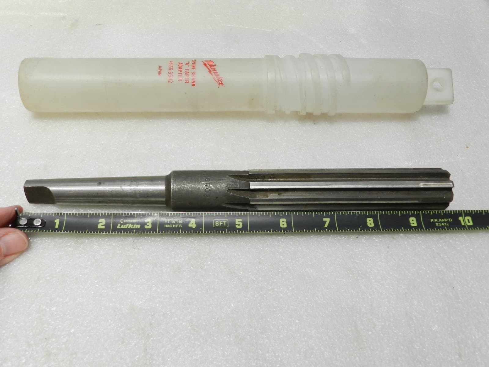 9970 Reamer Straight 8 Flute Morse Taper Shank 6.5" Flute Length 1" O.D. (C51JJ) - Thumbnail 8