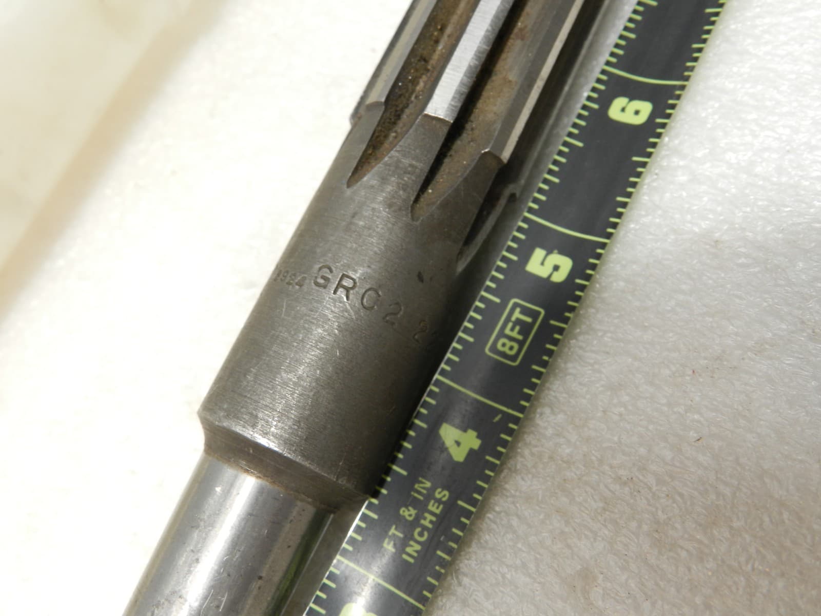 9970 Reamer Straight 8 Flute Morse Taper Shank 6.5" Flute Length 1" O.D. (C51JJ) - Thumbnail 9