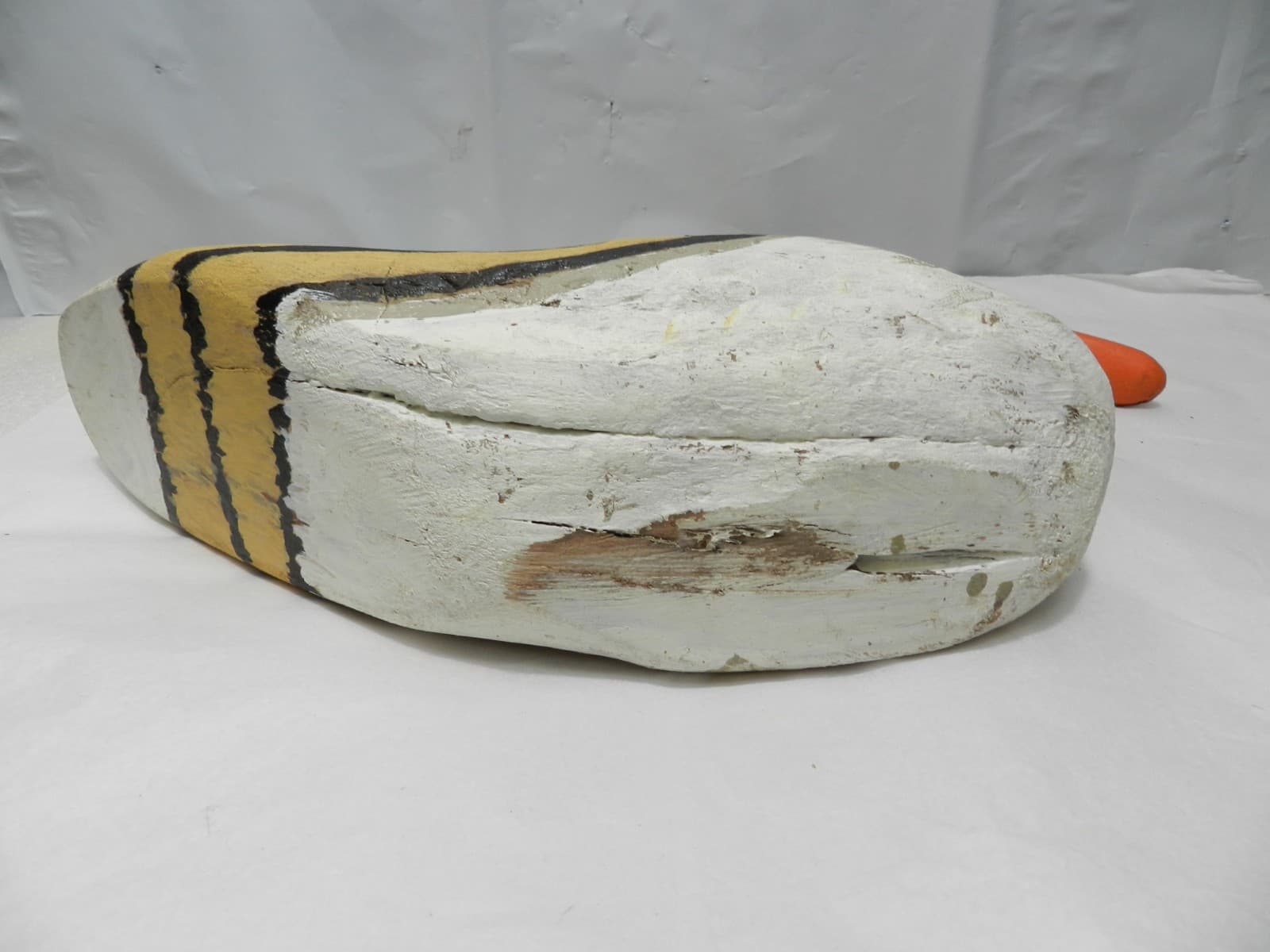 14 Inch Handcarved & Handpainted Wooden Shorebird Likely A Sandpiper B12s - Thumbnail 4