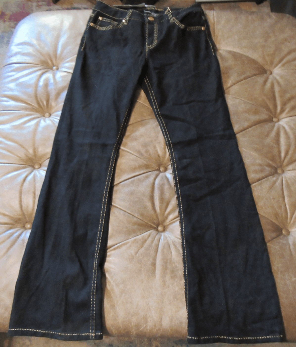 UKnighted Royal Womens 8 Black Stretch Jean Slimming Detail Pockets NWT (I3K) - Thumbnail 5