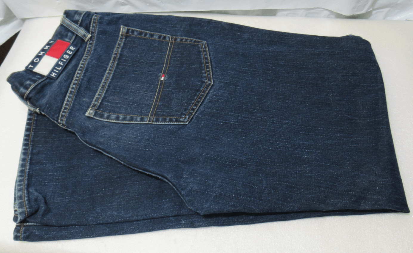Vintage Tommy Hilfiger Jeans Mens 33 x 32 Dark Wash Denim (V38J) - Thumbnail 2