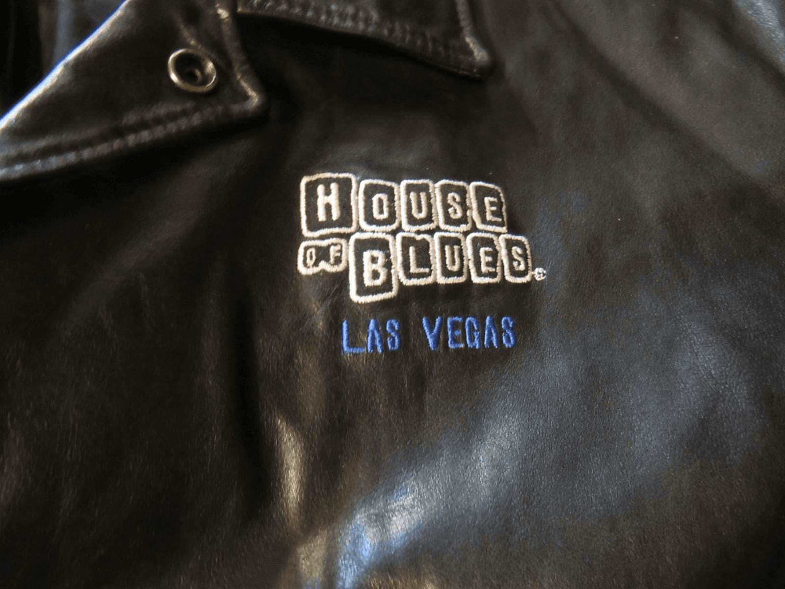 Vintage House of Blues Black Leather Jacket by Roots Size XL Embroidered (I6K) - Thumbnail 3