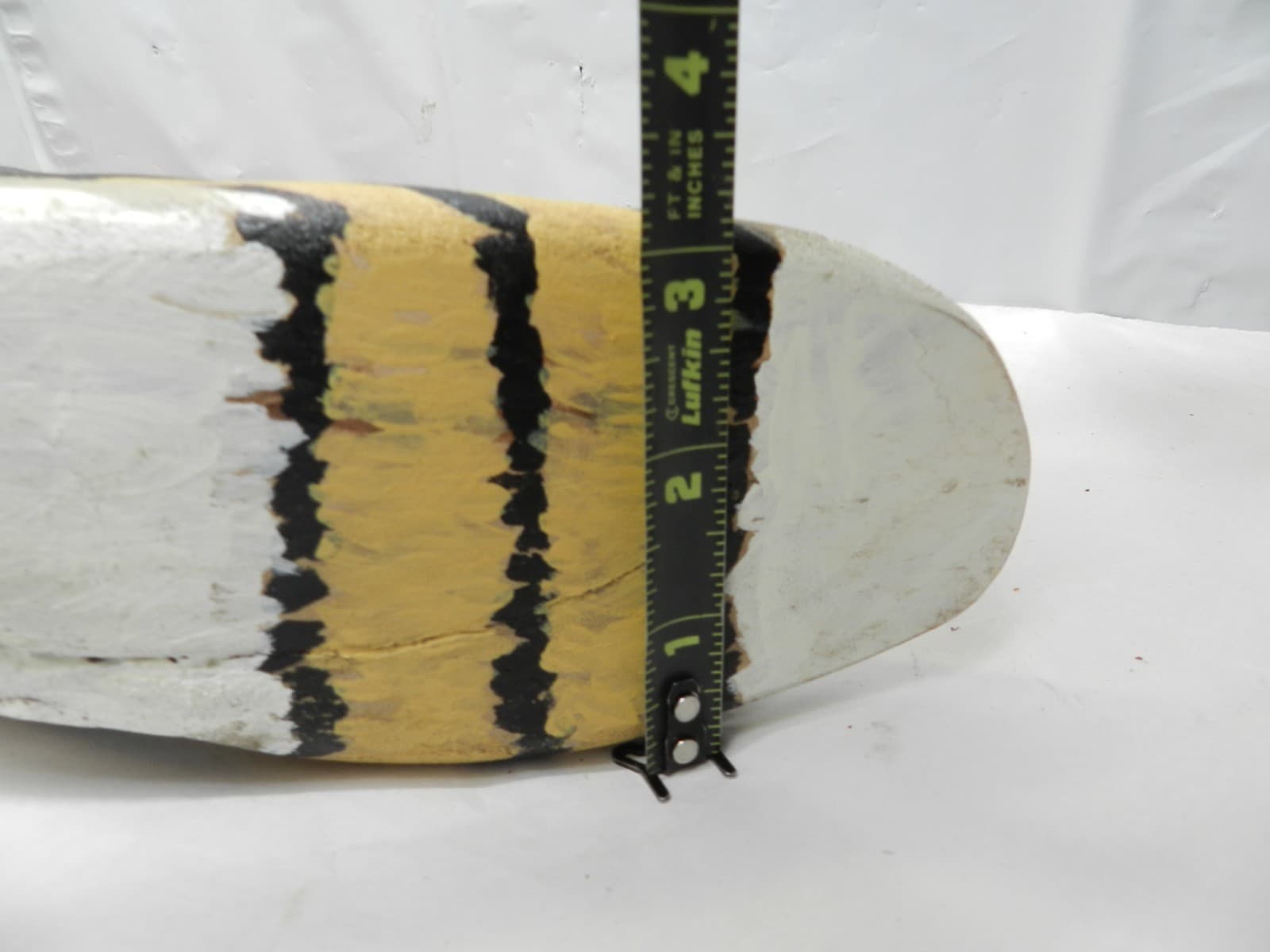 14 Inch Handcarved & Handpainted Wooden Shorebird Likely A Sandpiper B12s - Thumbnail 14