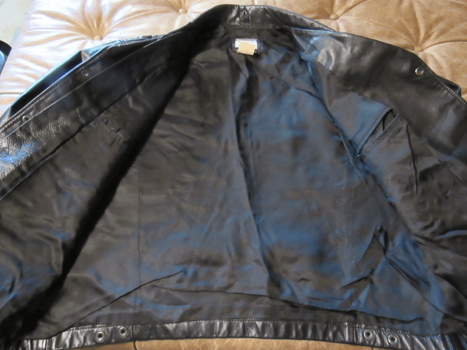 Vintage House of Blues Black Leather Jacket by Roots Size XL Embroidered (I6K) - Thumbnail 6