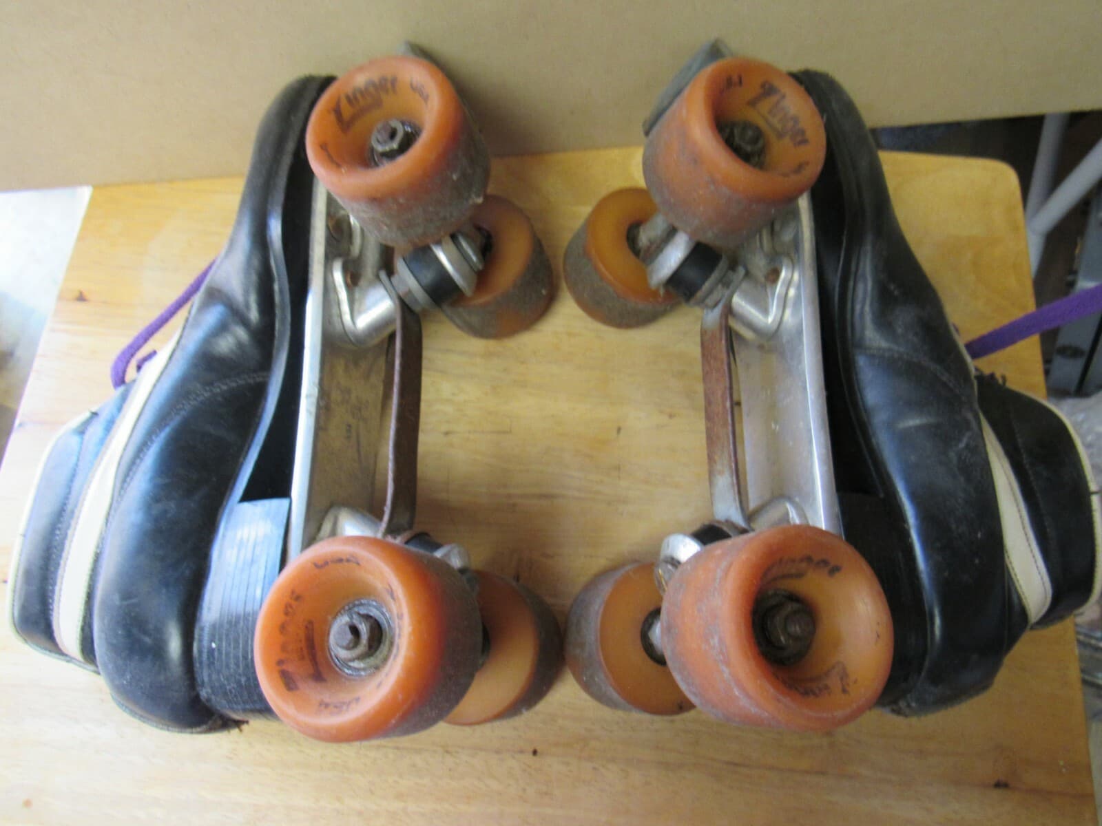Vintage Pacer? Roller Derby Skates Speed Skates size 7 Zinger Wheels (K) - Thumbnail 7