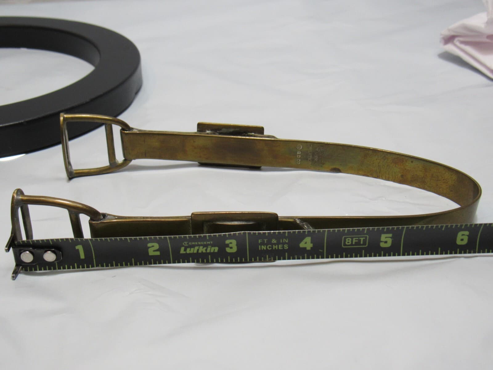 Rare Vintage Kentucky Tavern Bourbon Whiskey Stirrup Gold Plated Ice Tongs (O2S - Thumbnail 6