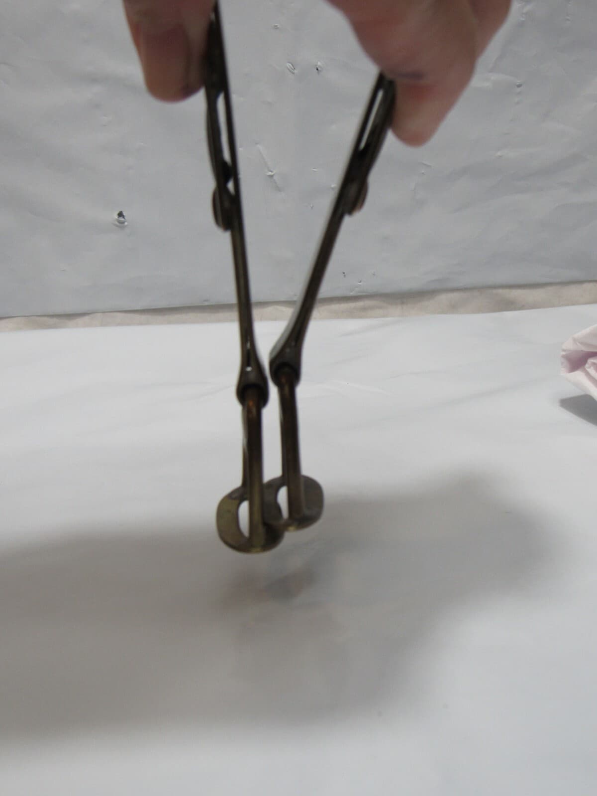 Rare Vintage Kentucky Tavern Bourbon Whiskey Stirrup Gold Plated Ice Tongs (O2S - Thumbnail 10