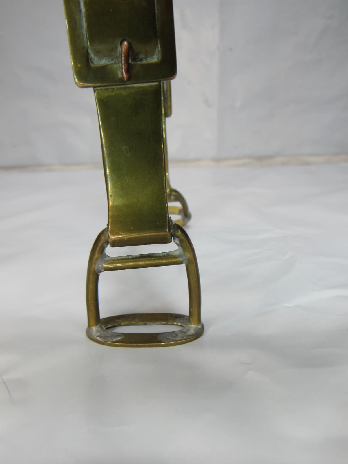 Rare Vintage Kentucky Tavern Bourbon Whiskey Stirrup Gold Plated Ice Tongs (O2S - Thumbnail 3