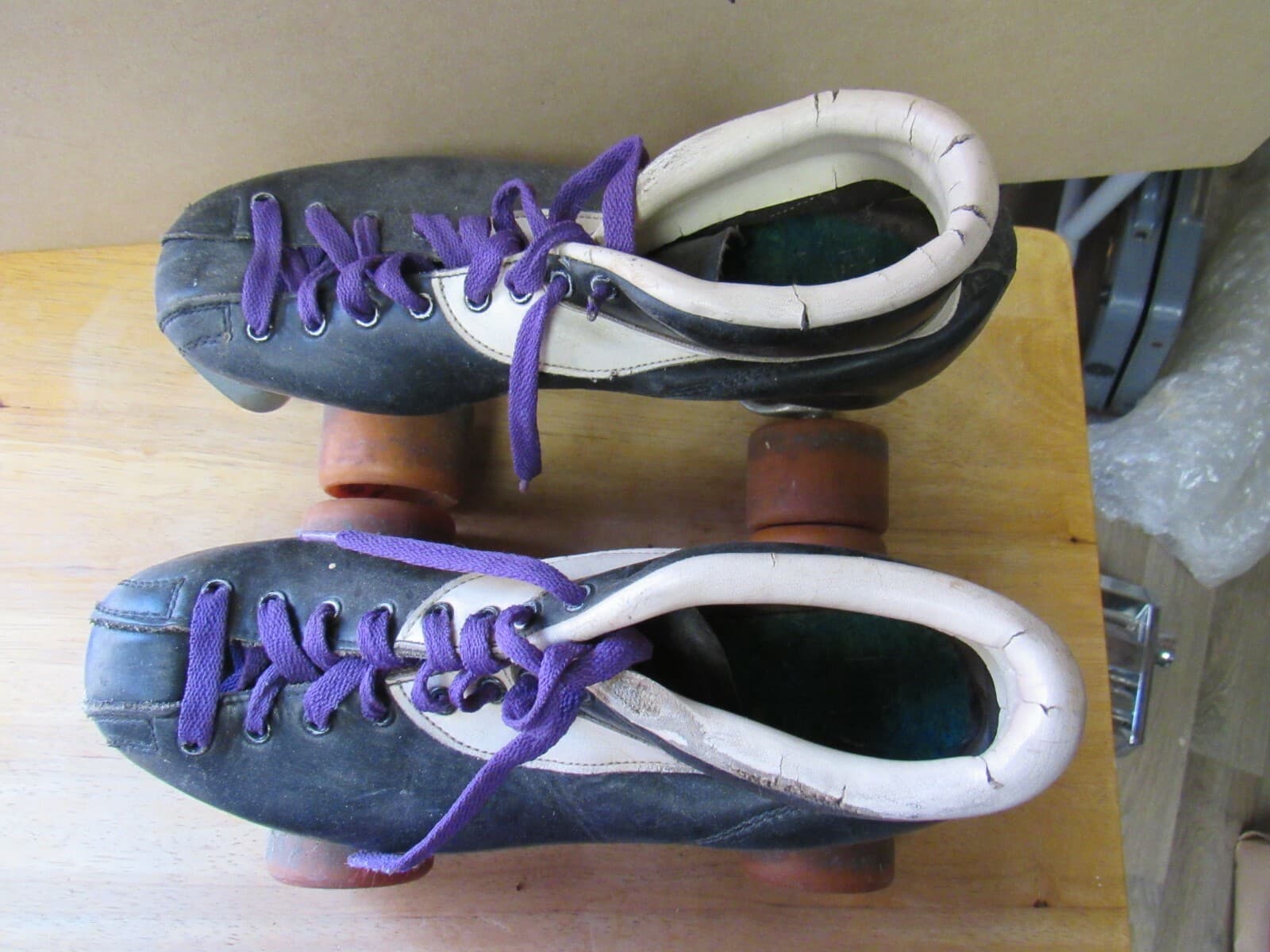 Vintage Pacer? Roller Derby Skates Speed Skates size 7 Zinger Wheels (K) - Thumbnail 2