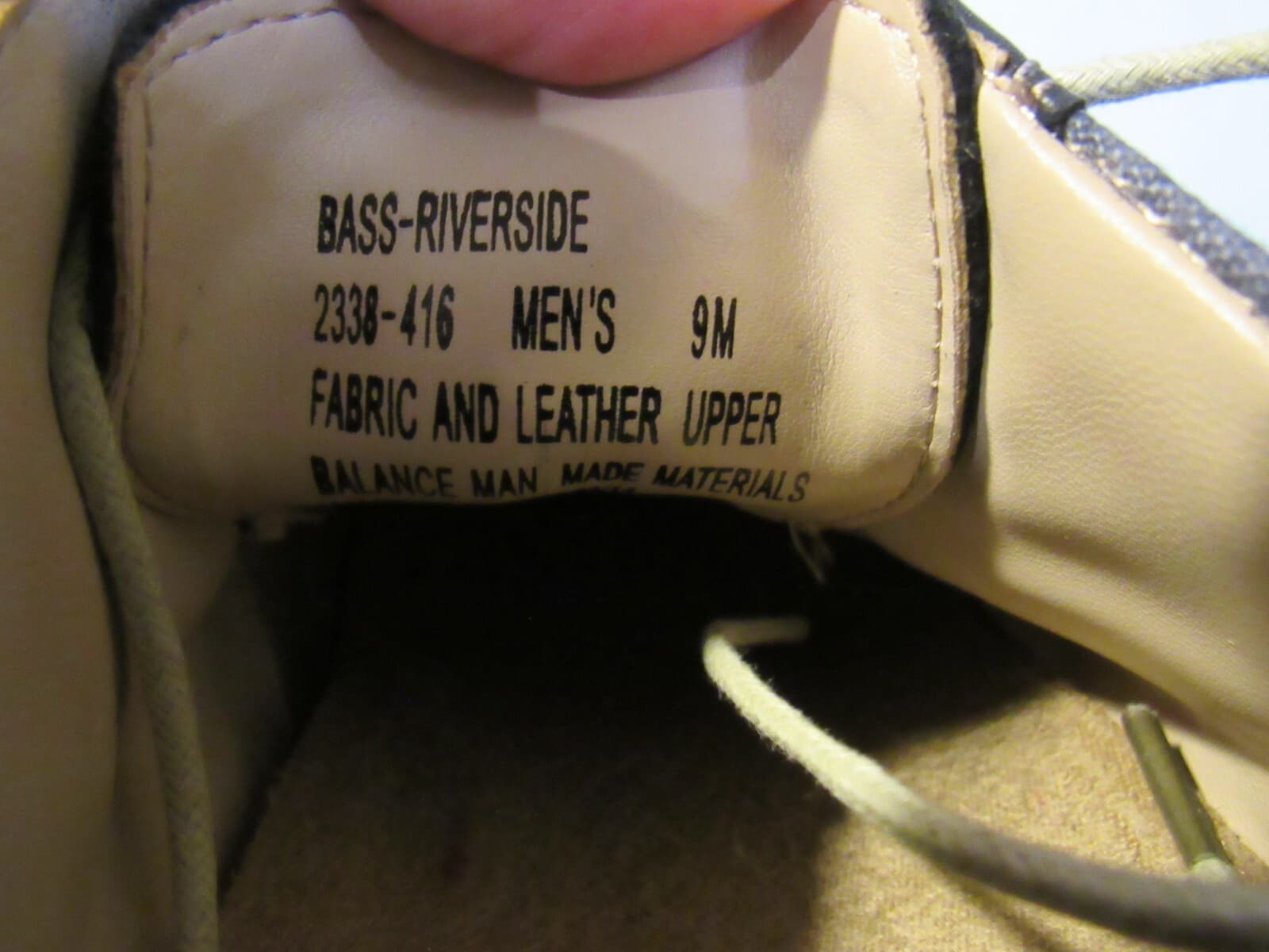 G.H. Bass & Co. Mens Size 9 M Dress Oxfords Denim And Leather C3M - Thumbnail 5