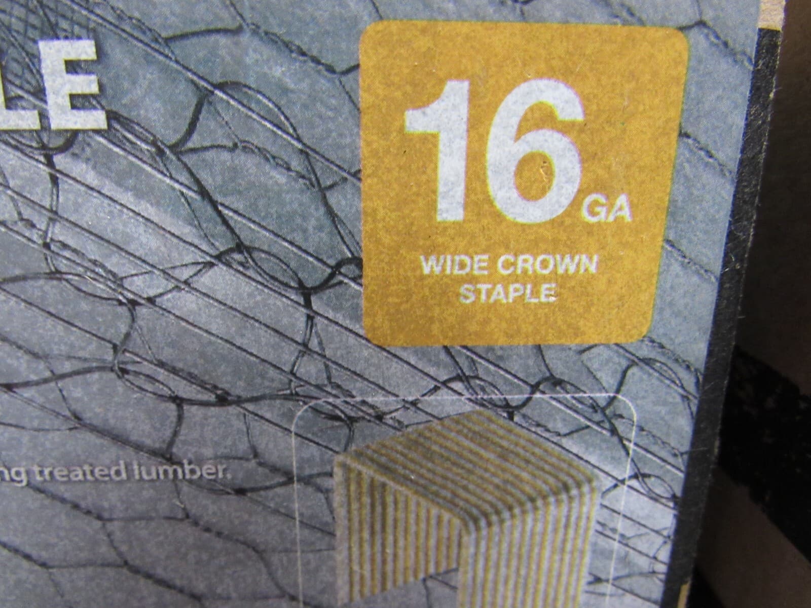 BCS Style Staple 1" Crown 1 1/2" Leg Electro Galvanized 16 ga 10,000 Pc (R45J) - Thumbnail 3
