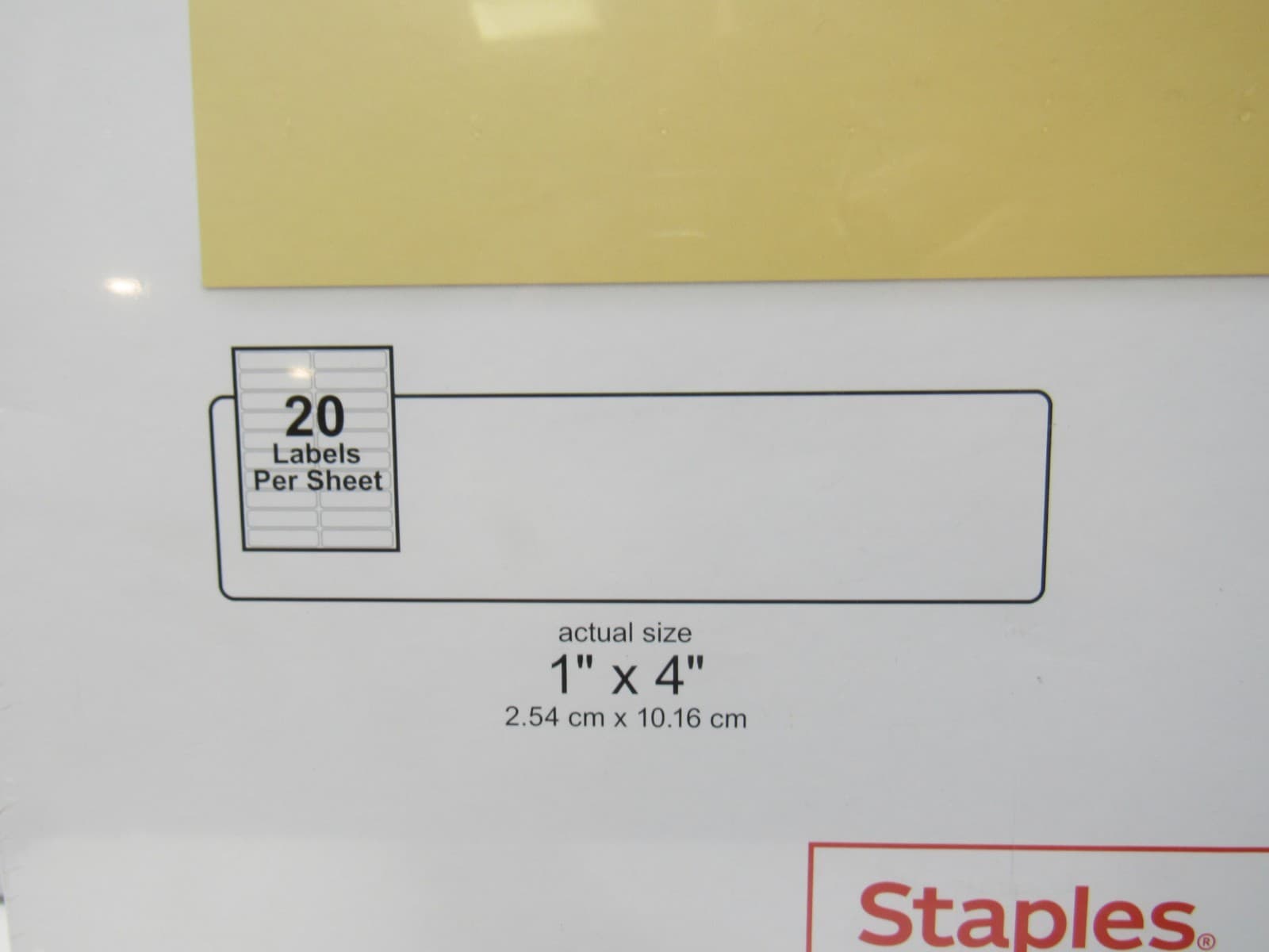 Staples Laser/Inkjet Address Labels 1" x 4" Bright White 5000 Labels (S30K) - Thumbnail 8