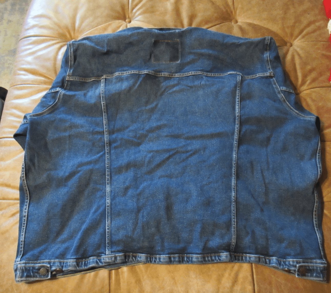 Levis Denim Jacket Mens 5XL Blue Trucker Biker Western Workwear Jacket (I10J) - Thumbnail 8