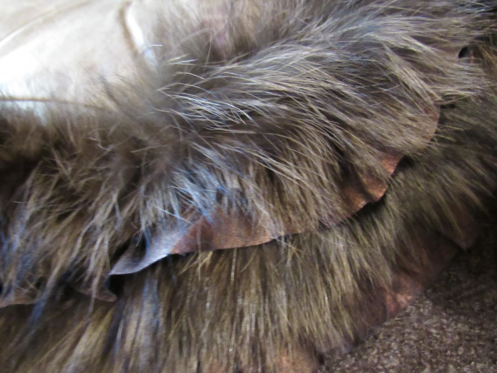 NWT Dolce Cabo Genuine Raccoon Fur Collar Jacket Size Large (I9K) - Thumbnail 11