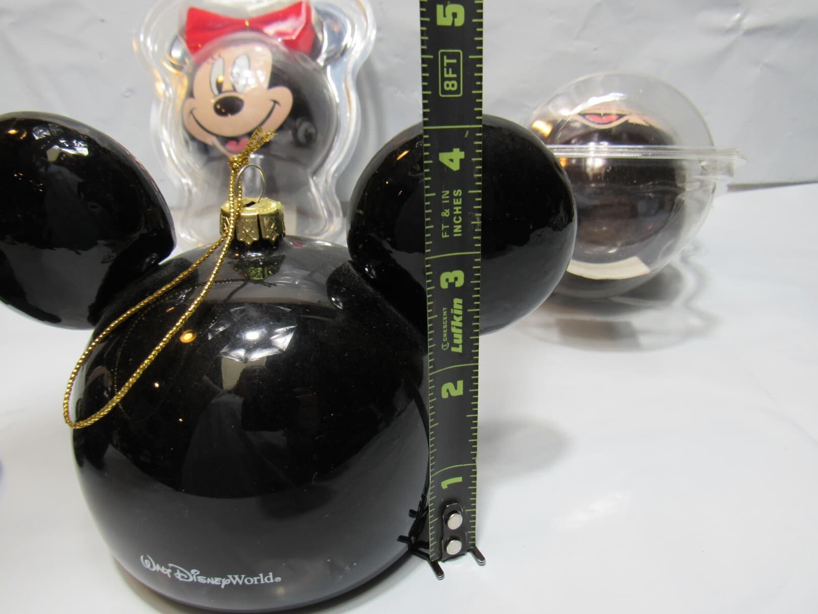 5 Vintage Disney Mickey Mouse / Minnie Mouse Head Ornament (O3M) - Thumbnail 10
