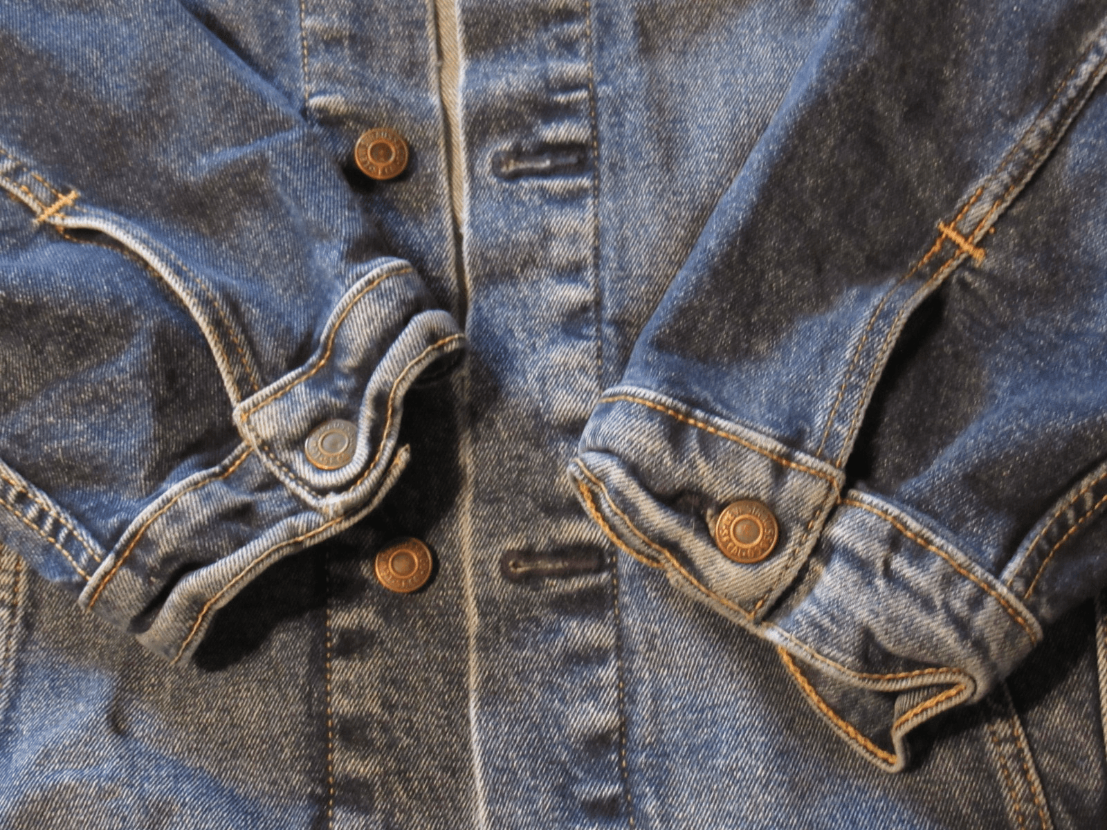 Levis Denim Jacket Mens 5XL Blue Trucker Biker Western Workwear Jacket (I10J) - Thumbnail 5