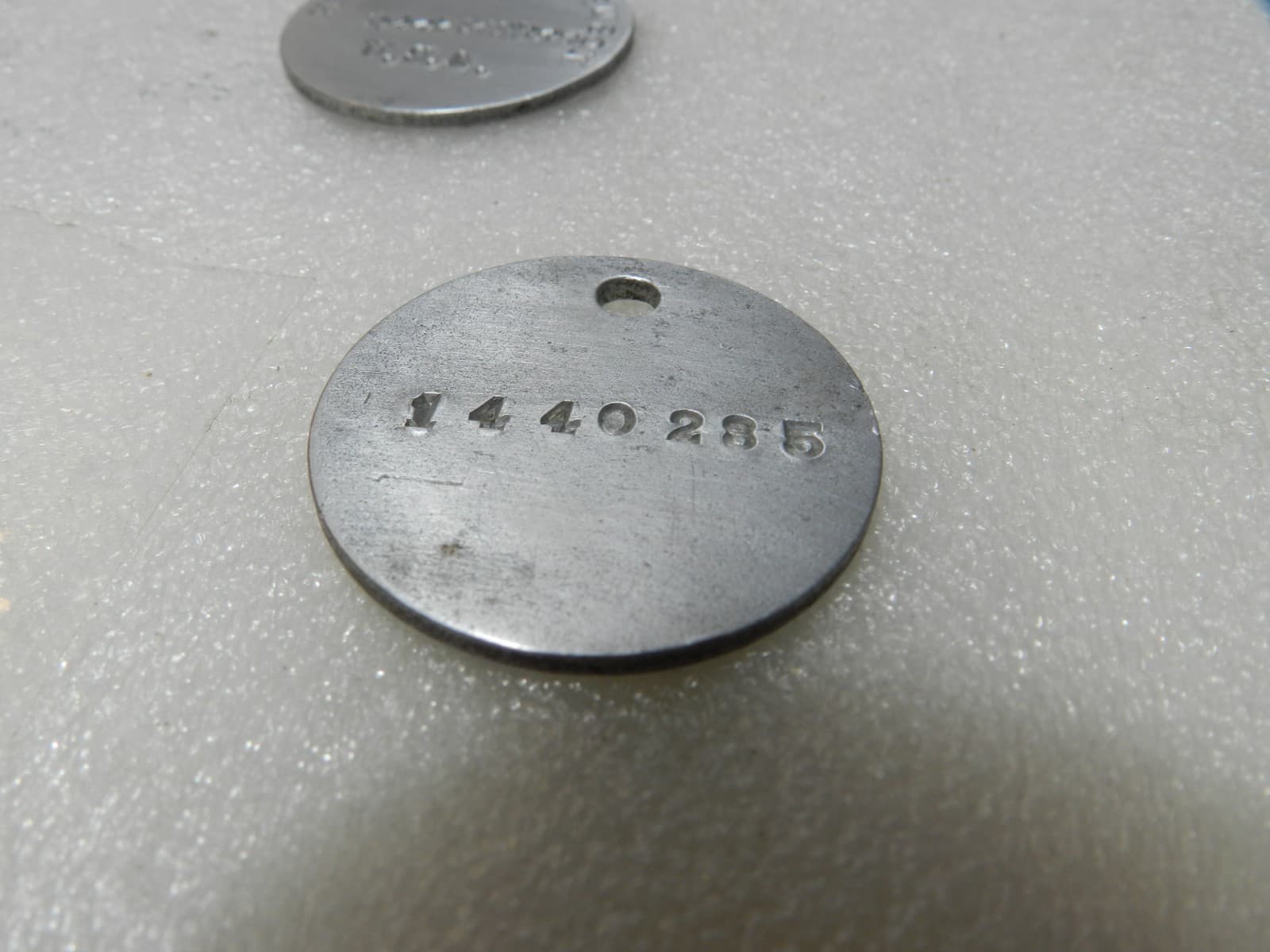 WWI U.S. Army Dog Tag –Herman Johnson – 1917–1918 Original (E86J) - Thumbnail 4
