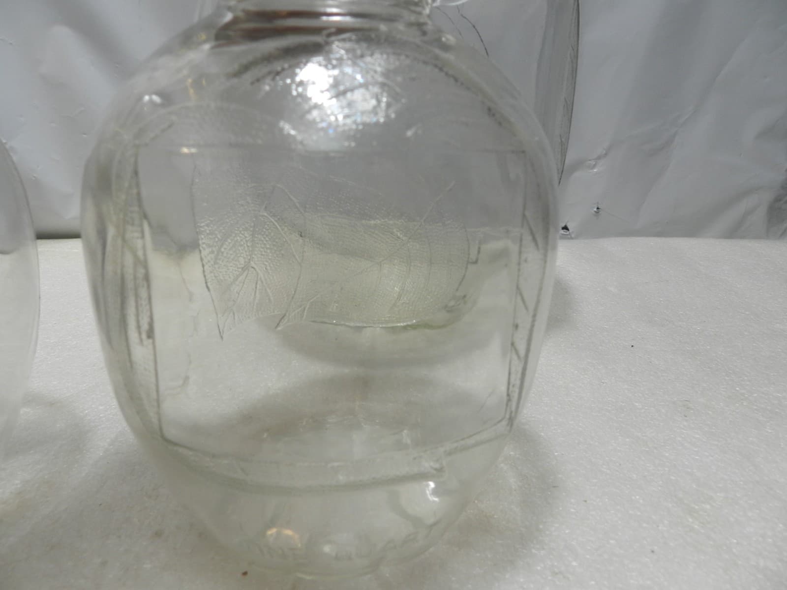 3 Vintage Glass White House Apple Vinegar One Quart/Gallon Jar Jug Embossed C60J - Thumbnail 14