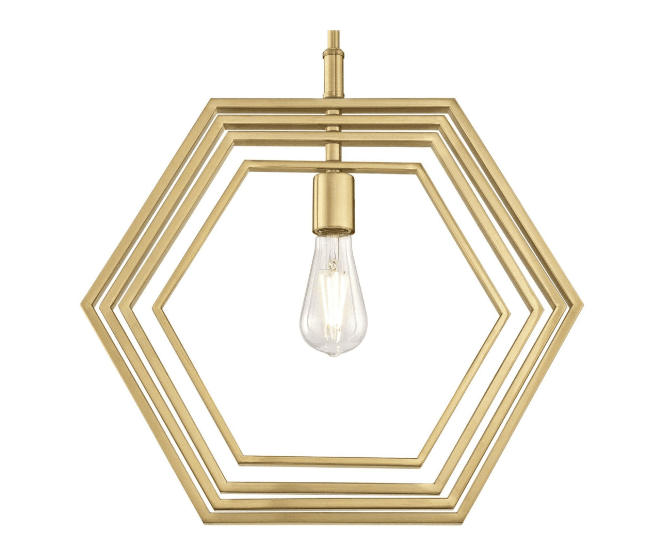 Westinghouse 63697 Pendant Light Champagne Brass Finish 1 Light K38 - Thumbnail 2