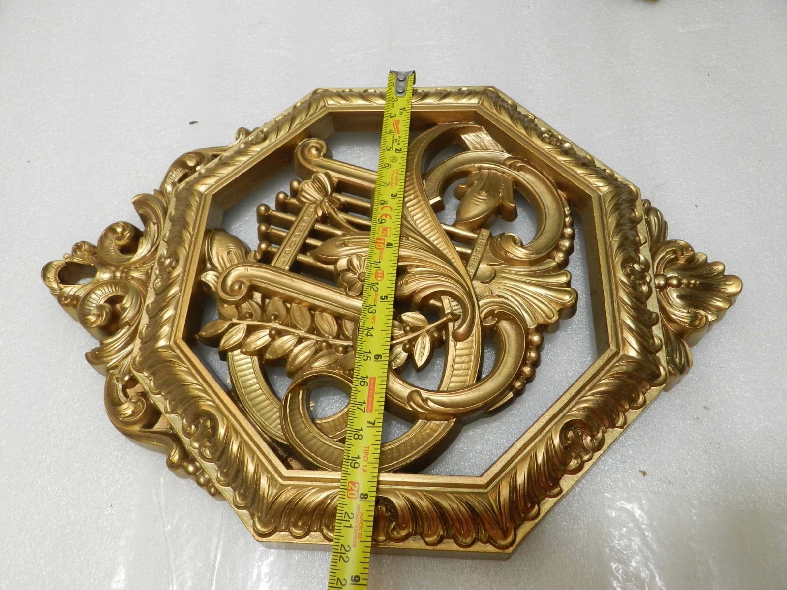 4 Vintage Homco Musical Instruments Wall Hanging 7402 A-D Hollywood Regency E82J - Thumbnail 8