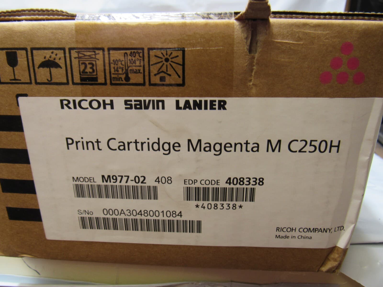 Ricoh Savin Lanier Print Cartridge Magenta M C250H (R49K) - Thumbnail 2