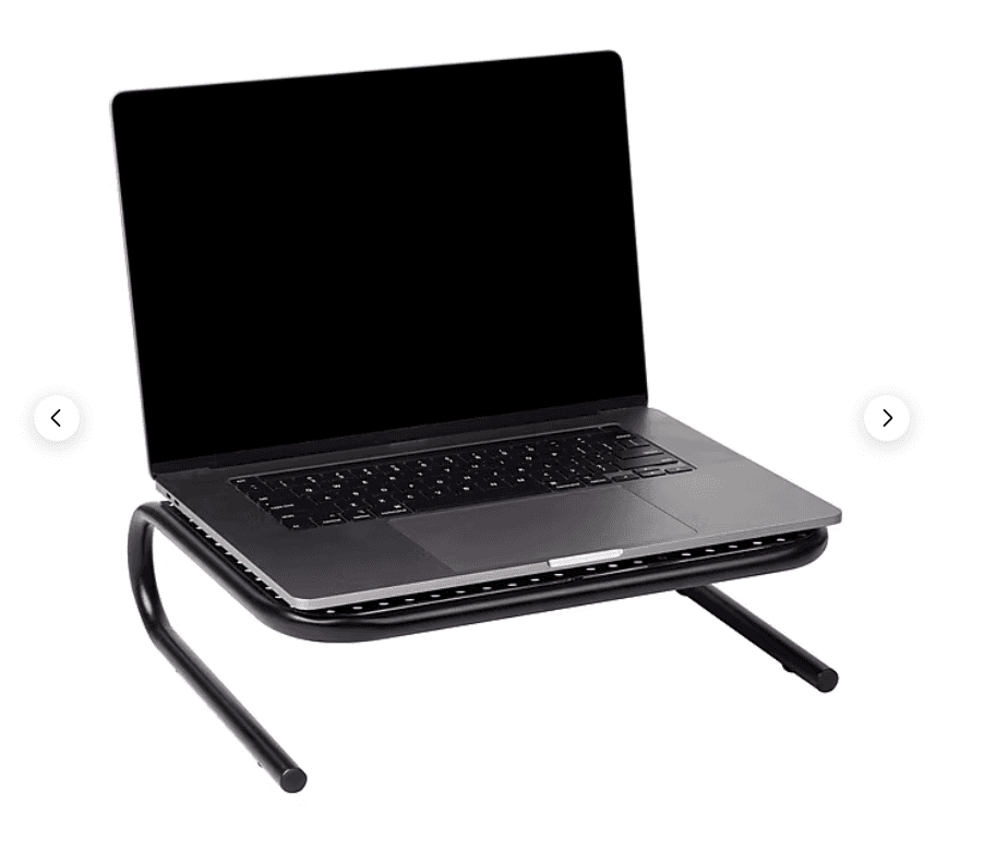 Mind Reader Ventilated Monitor Stand Holds up to 44 lbs Metal, Black 2 Pk R51K - Thumbnail 6
