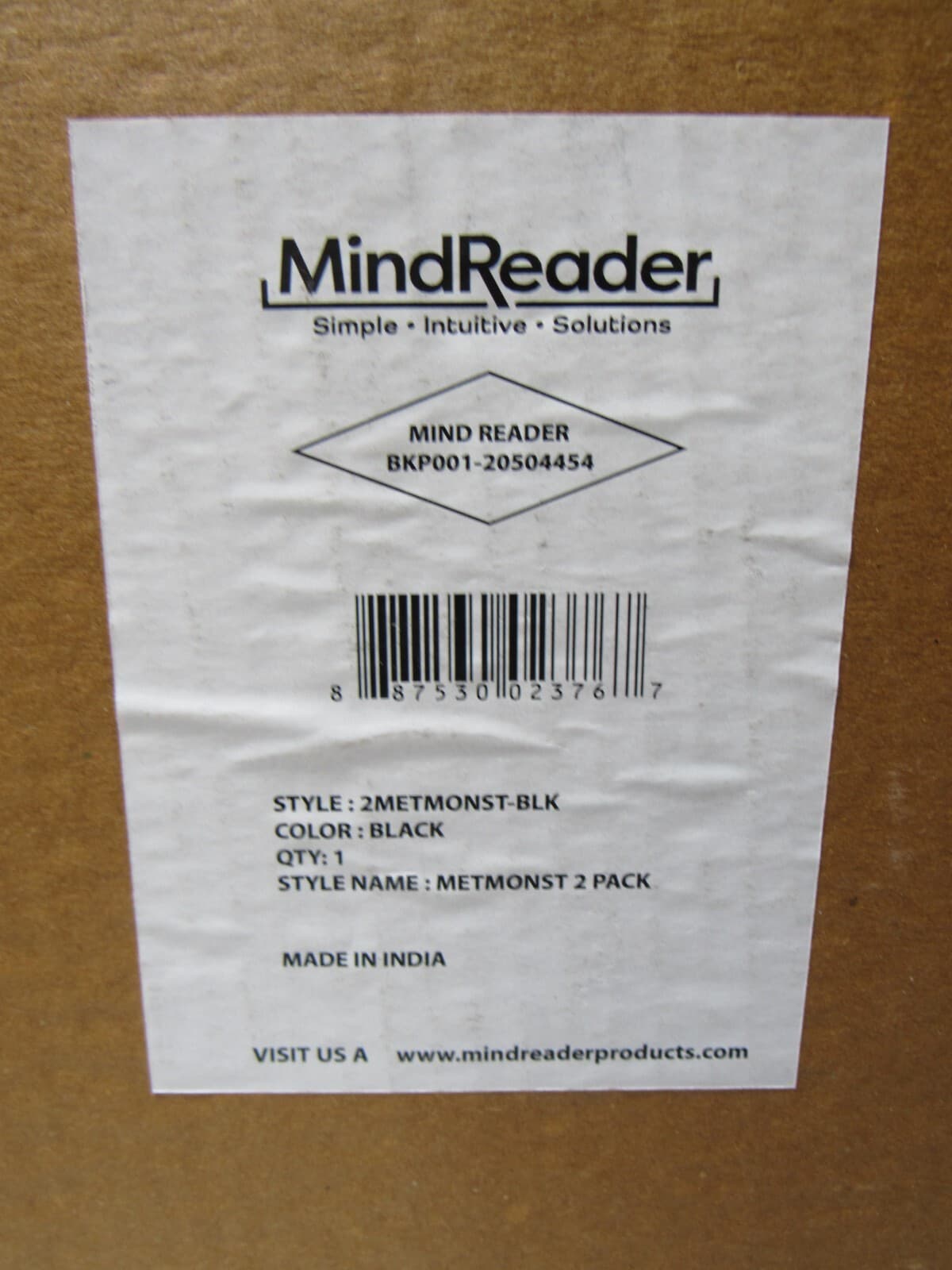 Mind Reader Ventilated Monitor Stand Holds up to 44 lbs Metal, Black 2 Pk R51K - Thumbnail 7