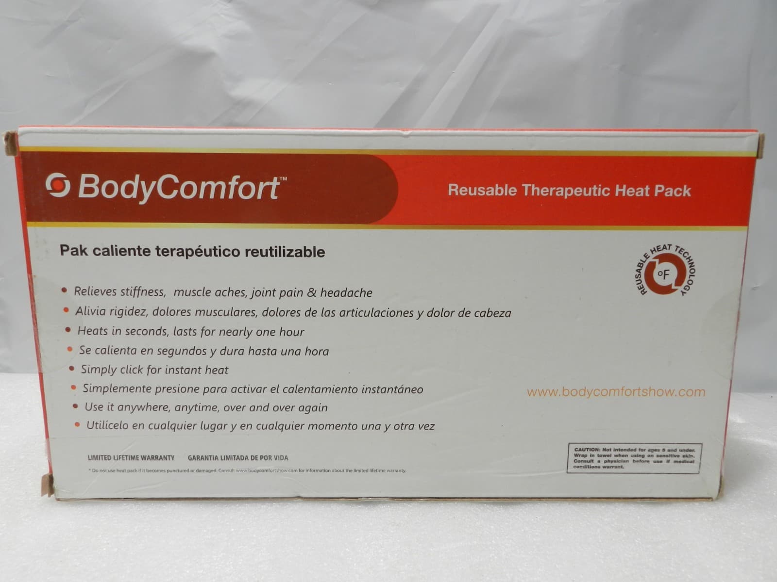 Body Comfort Reusable Therapeutic Heat Packs XL Neck & Shoulder E85J - Thumbnail 4