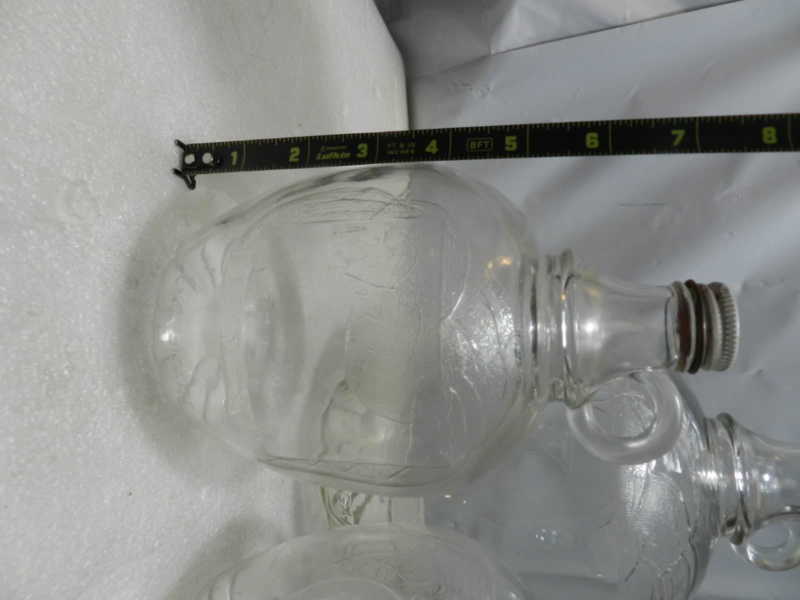 3 Vintage Glass White House Apple Vinegar One Quart/Gallon Jar Jug Embossed C60J - Thumbnail 9