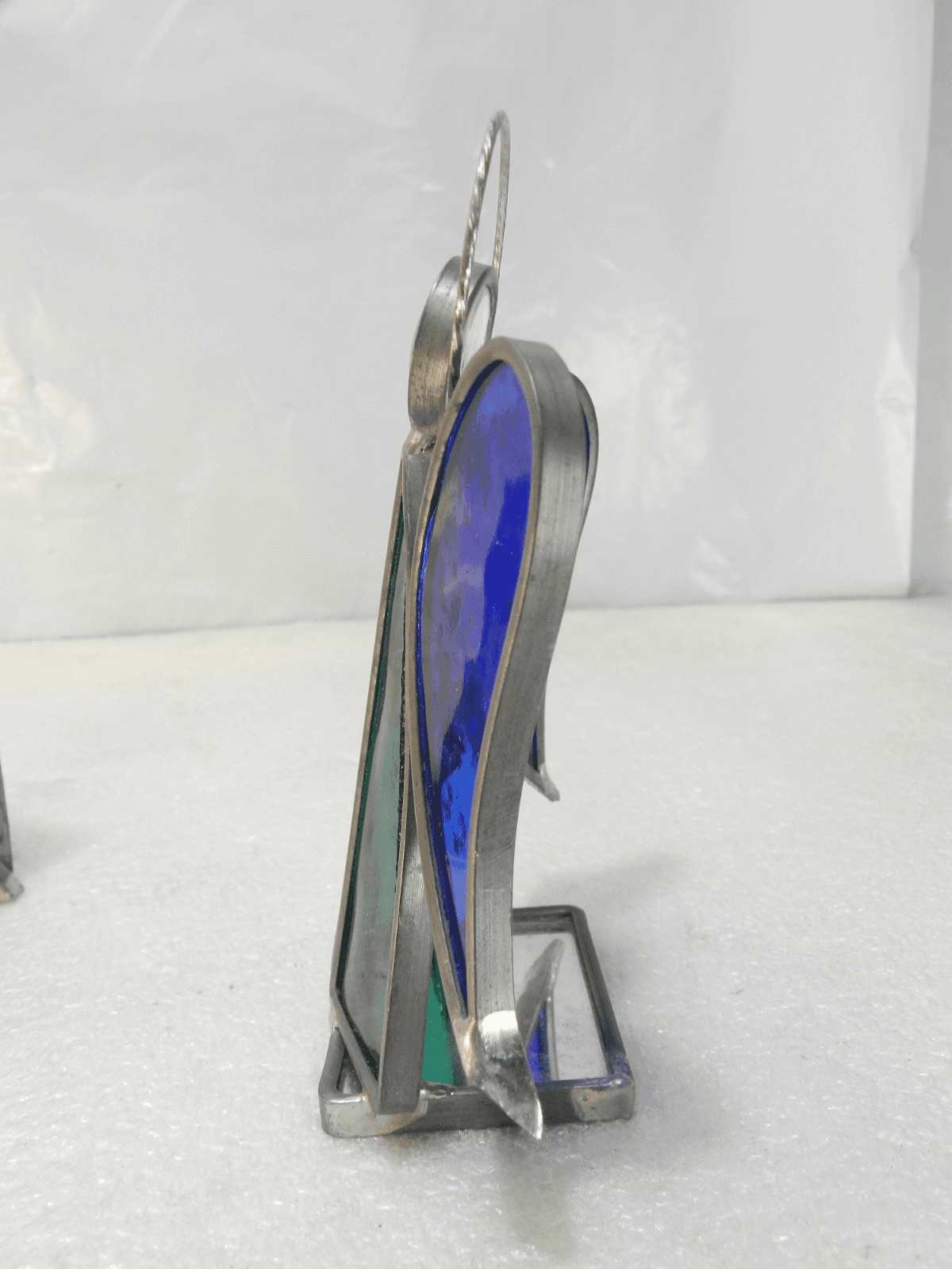 Vintage Stained Glass Nativity Scene Christmas Mary Joseph Jesus Angel (Y33M) - Thumbnail 8