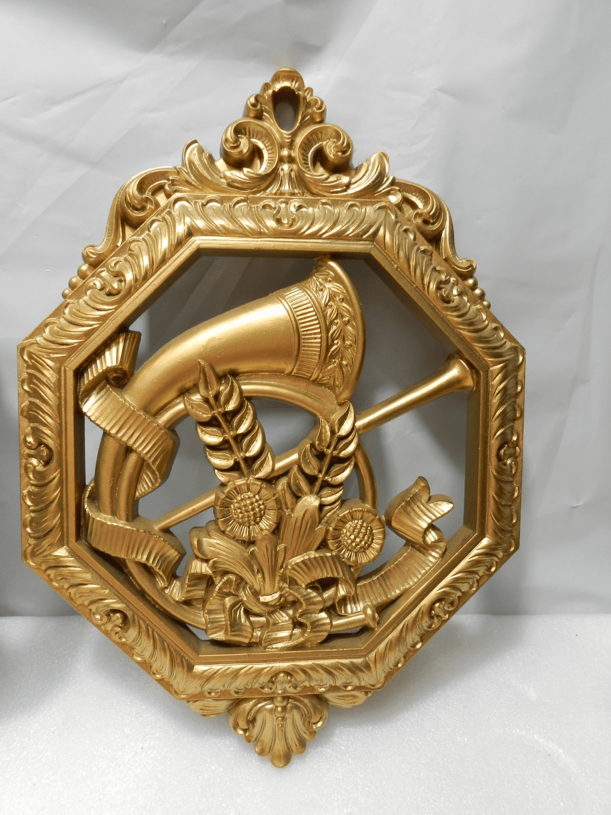 4 Vintage Homco Musical Instruments Wall Hanging 7402 A-D Hollywood Regency E82J - Thumbnail 5