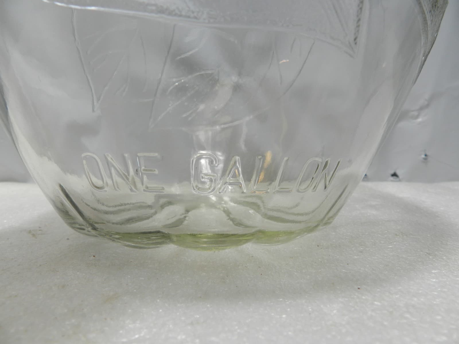 3 Vintage Glass White House Apple Vinegar One Quart/Gallon Jar Jug Embossed C60J - Thumbnail 5