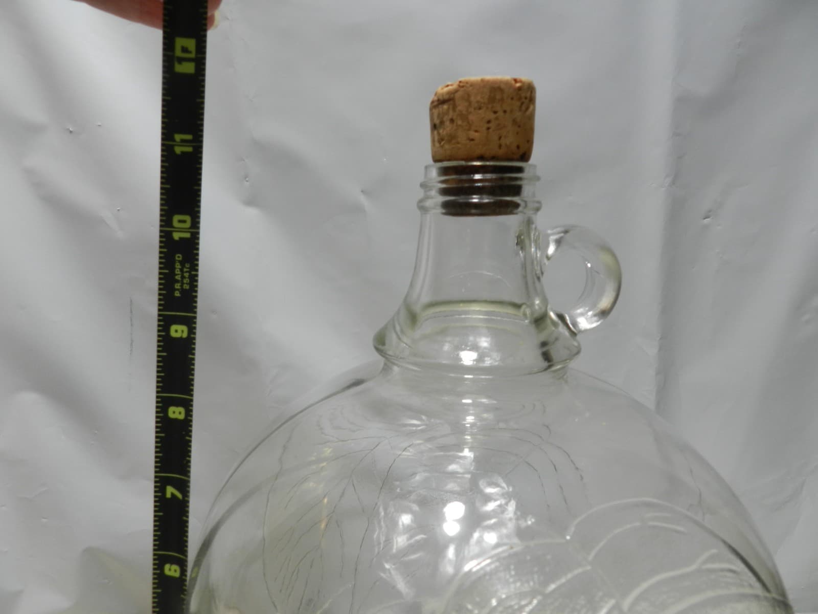 3 Vintage Glass White House Apple Vinegar One Quart/Gallon Jar Jug Embossed C60J - Thumbnail 10