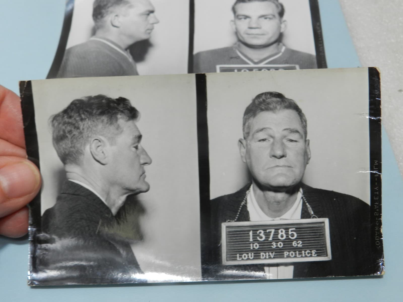 4 - 1960s B/W Booking Mug Shots Original Louisville KY Police Dept C66JJ - Thumbnail 6