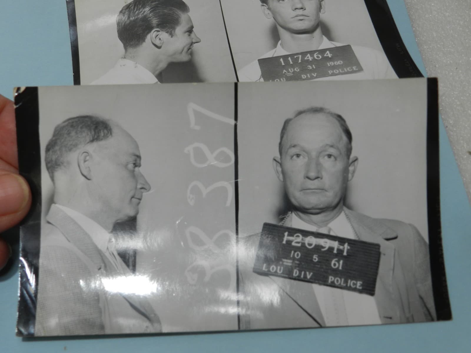4 - 1950s 1960s B/W Booking Mug Shots Original Louisville KY Police Dept C67JJ - Thumbnail 6