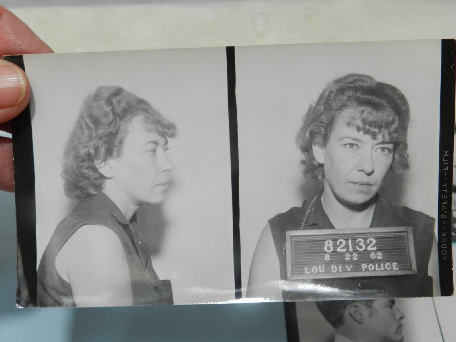 6 - 1950s - 1960s B/W Booking Mug Shots Original Louisville KY Police Dept C64JJ - Thumbnail 4