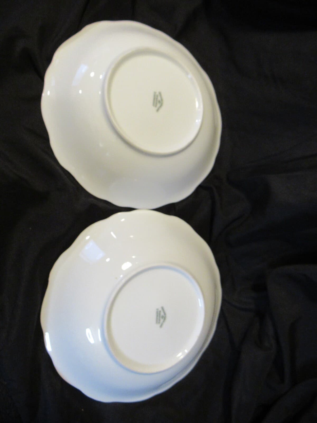 (4) Coupe Soup Bowl Platinum Baroque J HAVILAND White Gray w Silver Trim G6J - Thumbnail 5