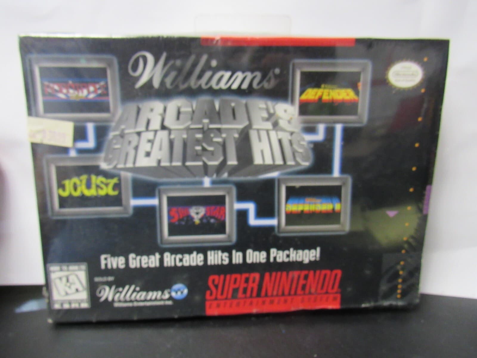 Super Nintendo SNES Williams Arcade's Greatest Hits FACTORY SEALED A88K - Thumbnail 3