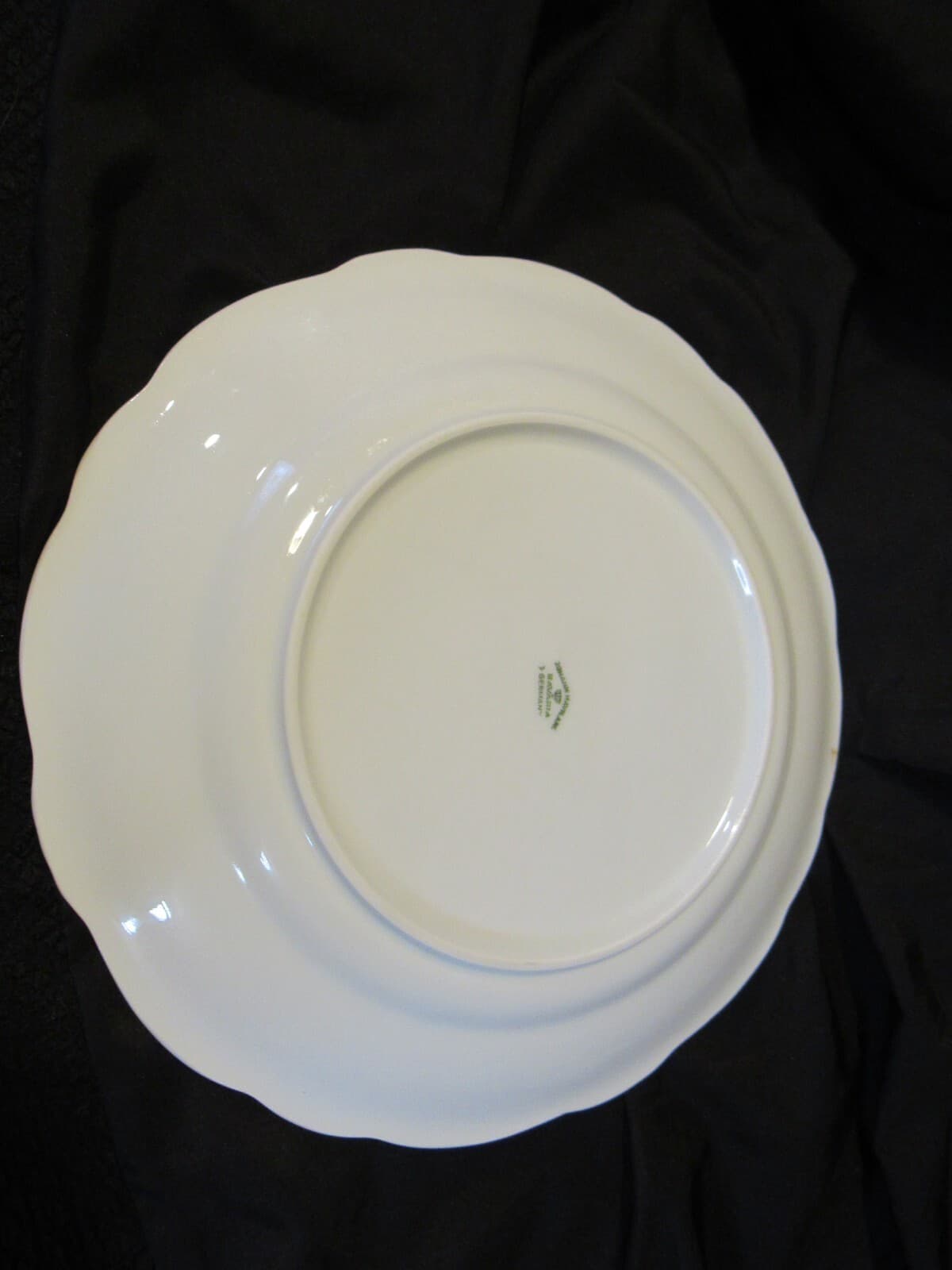 (4) 10" Dinner Plate Platinum Baroque J HAVILAND White Gray w Silver Trim G2J - Thumbnail 11