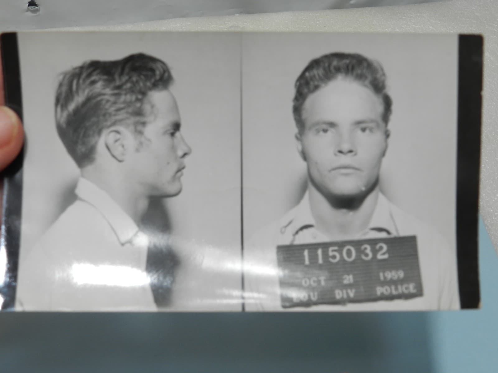 6 - 1950s - 1960s B/W Booking Mug Shots Original Louisville KY Police Dept C64JJ - Thumbnail 8