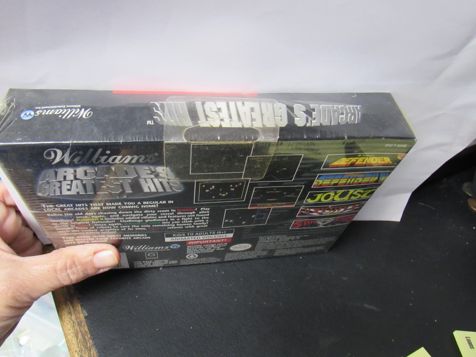 Super Nintendo SNES Williams Arcade's Greatest Hits FACTORY SEALED A88K - Thumbnail 5