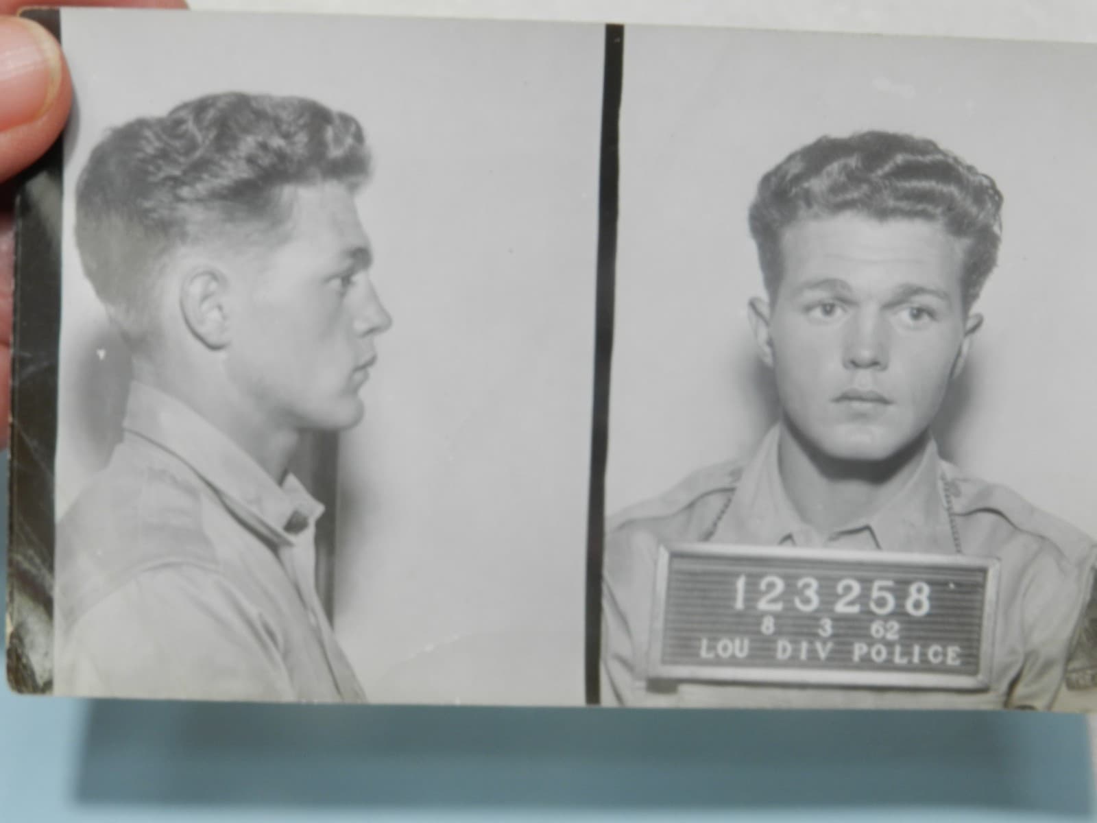 4 - 1950s 1960s B/W Booking Mug Shots Original Louisville KY Police Dept C70JJ - Thumbnail 6